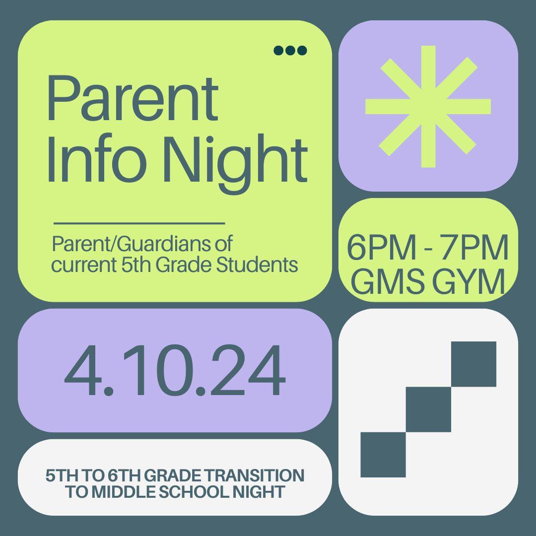 5th to 6th Parent Info Night